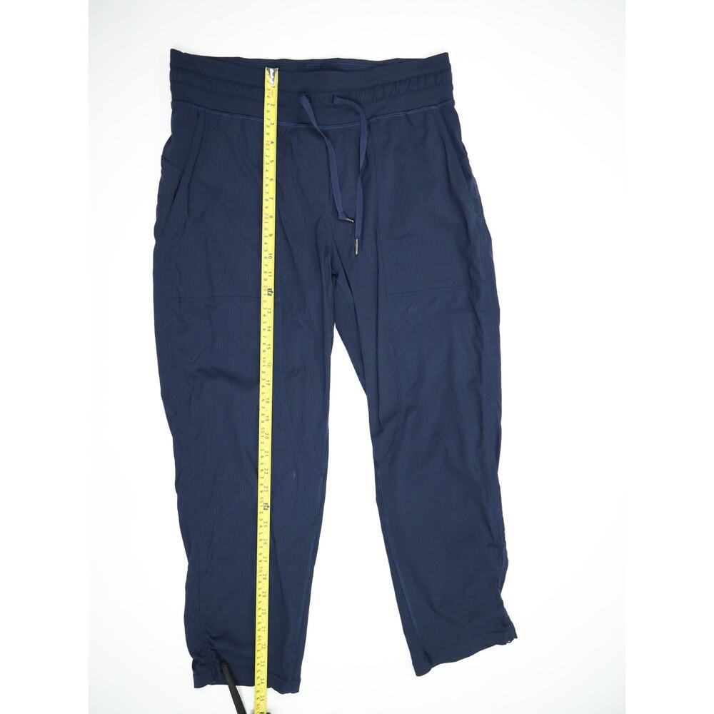 Lululemon Navy Blue Adjustable Hem Jogger Pants 8 Minimalist Athleisure Travel - Picture 9 of 13